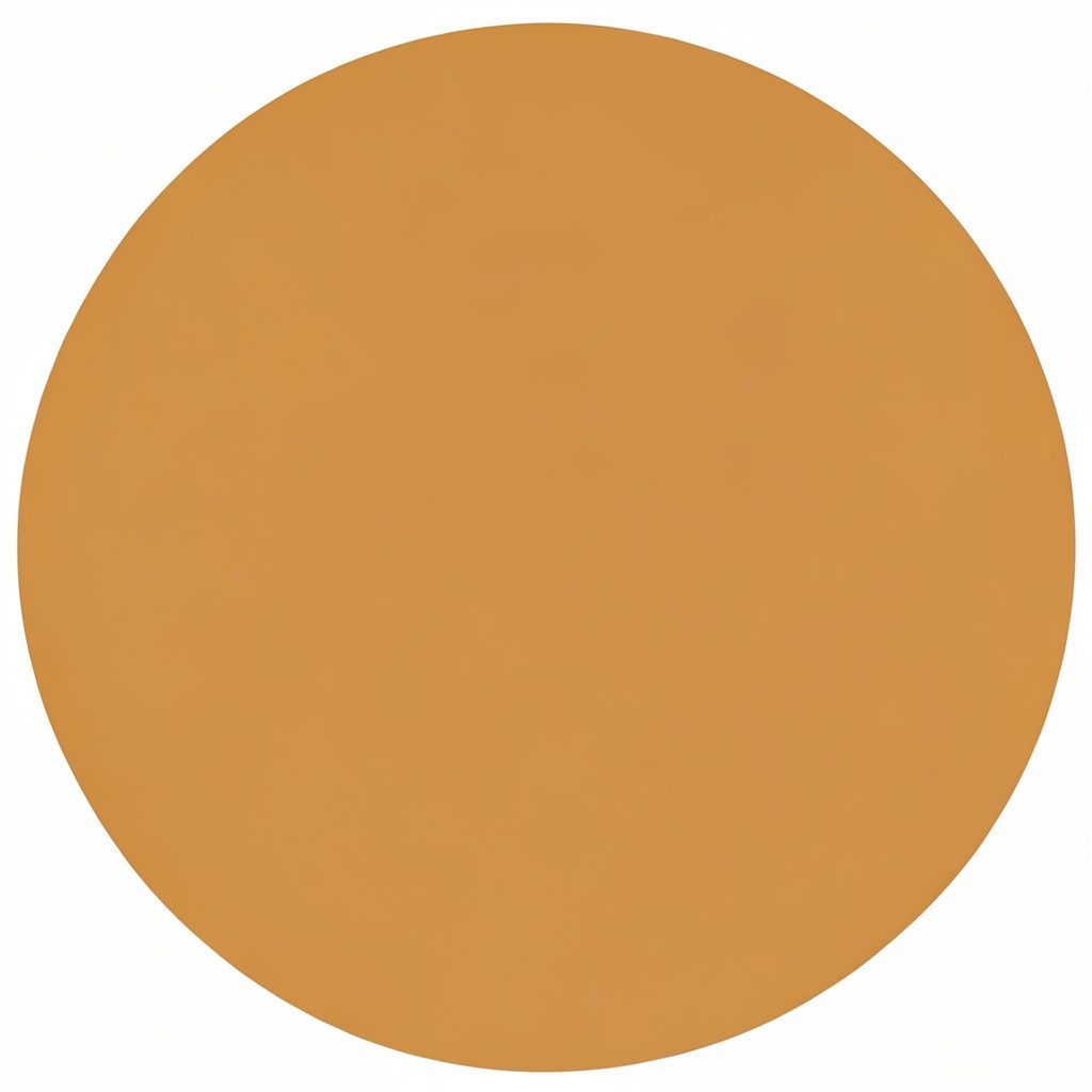 A simple circular avatar in warm amber tones, abstract and understated.